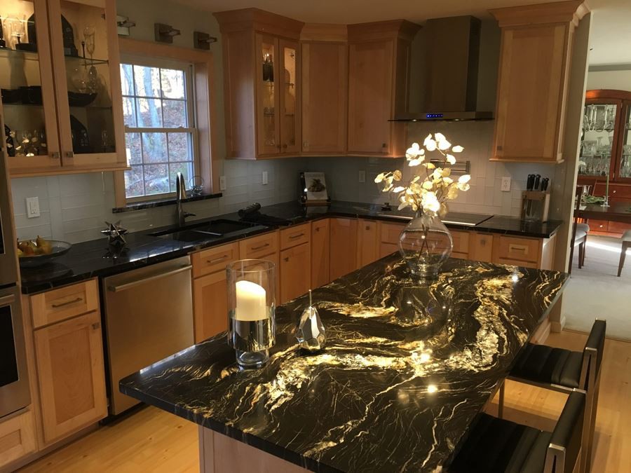 Cosmic Black Granite Countertop Cosmic Black Granite Countertop