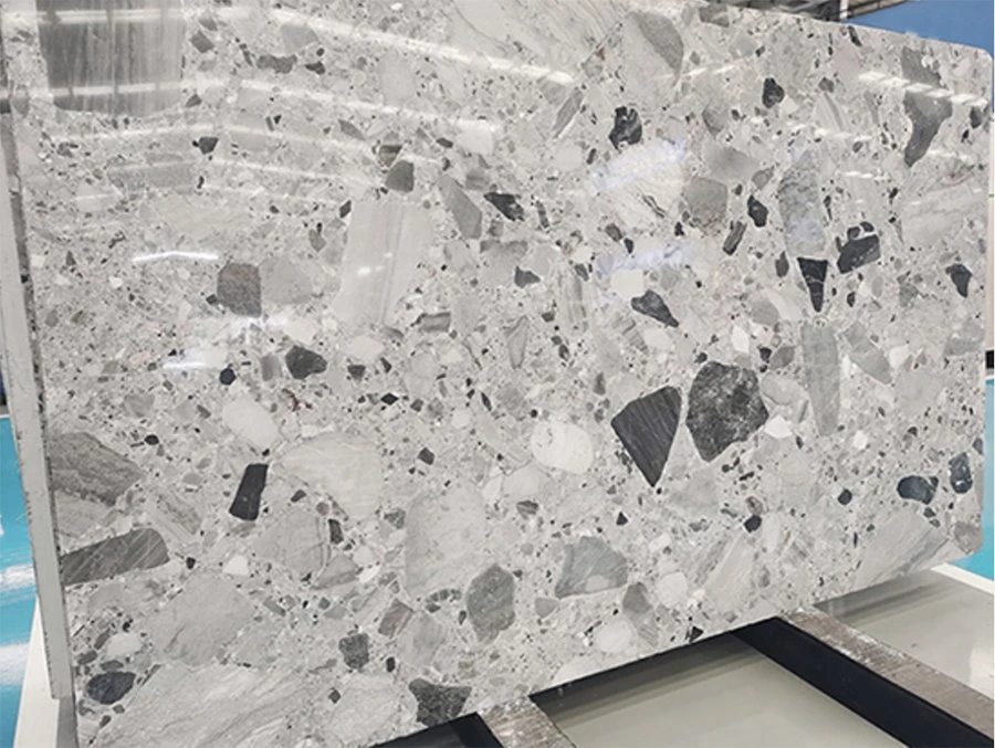 Fossil Grey Marble Slab1