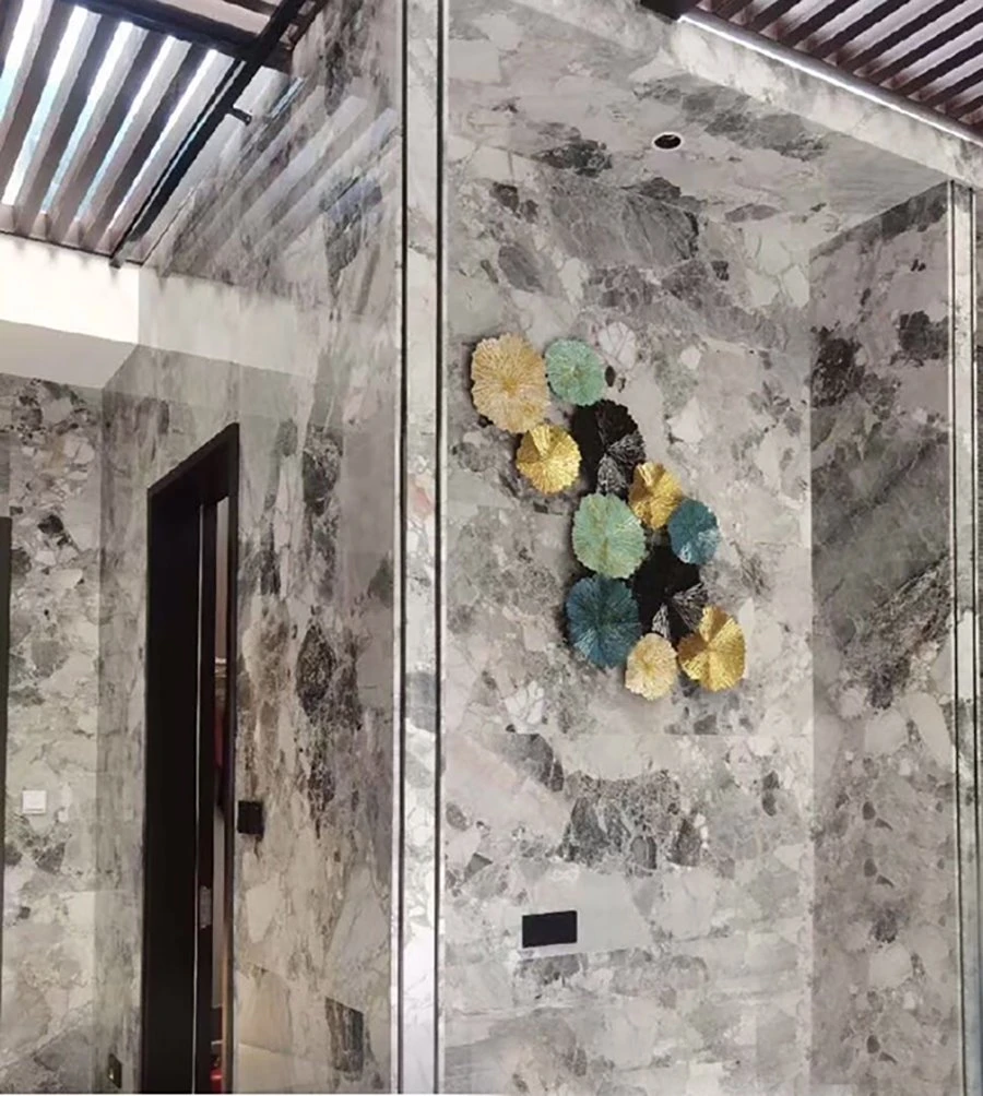 Fossil Grey Marble Wall