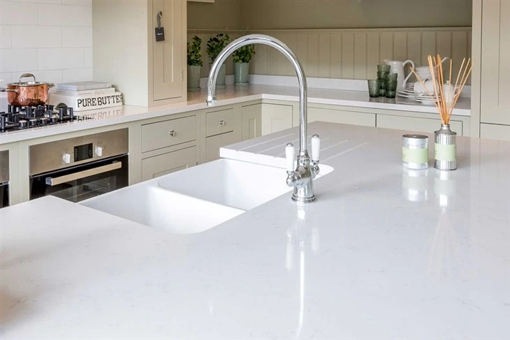 Carrara White Quartz Countertops