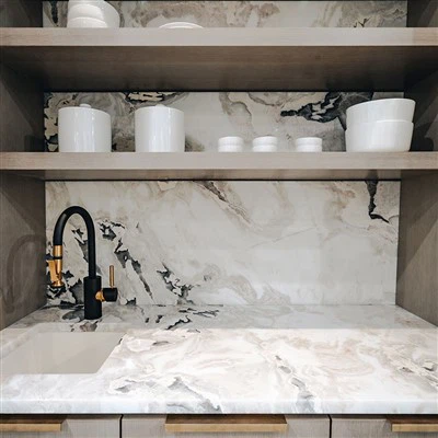 Dapur Marmar Putih Dover